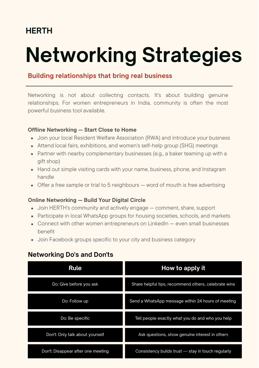 Networking Strategies